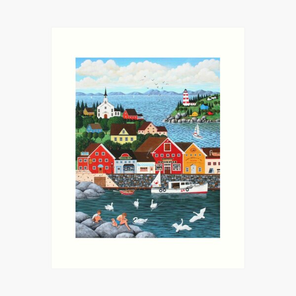 Vista previa del artículo con la obra «La ensenada de Swan», diseñado y vendido por kirbeekatz.