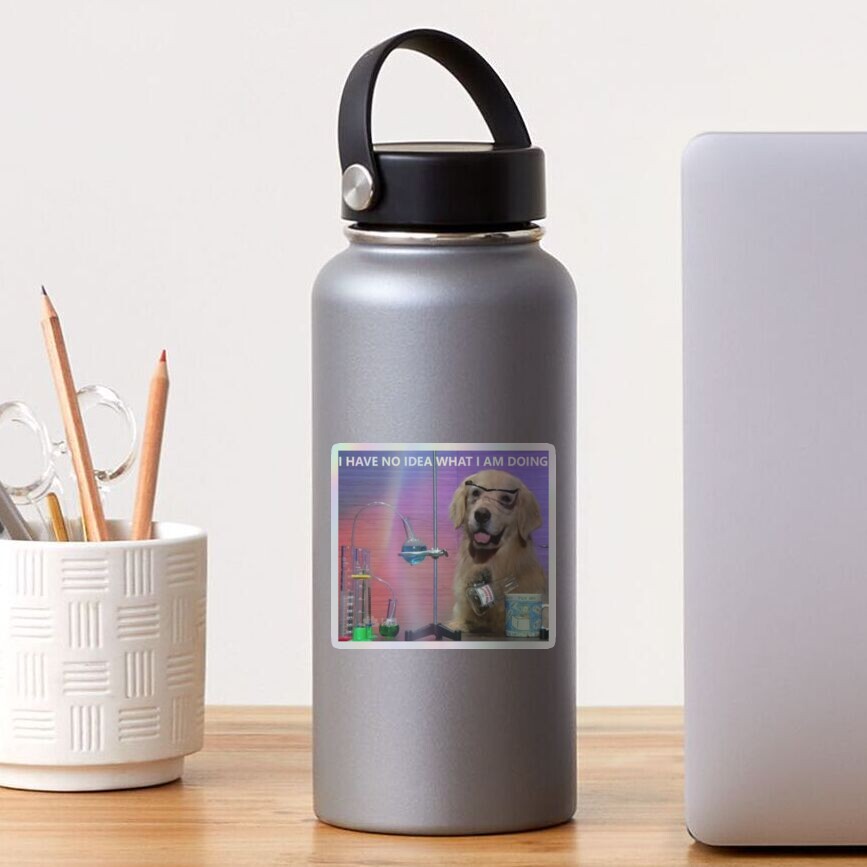 Vista previa del artículo con la obra «Pegatina holográfica», diseñado y vendido por vmpdoodles.