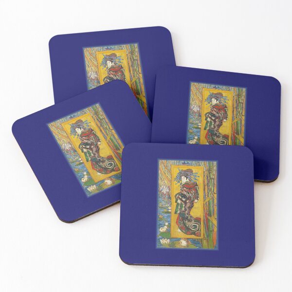 Item preview, Courtesan Van Gogh Japanese Art Impressionist Painting Japan designed and sold by DuyVuuuuuuu.