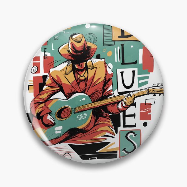 Item preview, Blues - Abstract Musician Design designed and sold by Rob-Son.