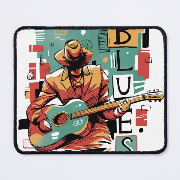 Item preview, Blues - Abstract Musician Design designed and sold by Rob-Son.