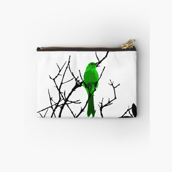 Item preview, Green bird on a black tree designed and sold by Follow the Hedgehog.
