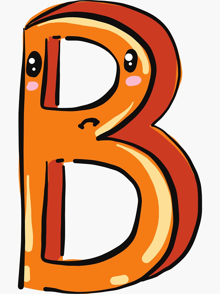 " Letter B Graffiti Art Board Print" Sticker For Sale By PotluckPrints ...