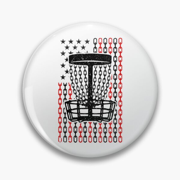 Item preview, American Flag Disc Golf Player Funny USA Basket Chains designed and sold by GrandeDuc.