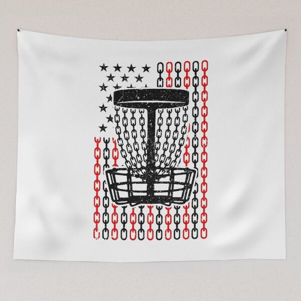 Item preview, American Flag Disc Golf Player Funny USA Basket Chains designed and sold by GrandeDuc.