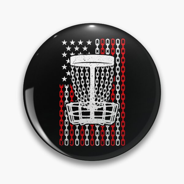 Item preview, American Flag Disc Golf Player Funny USA Basket Chains designed and sold by GrandeDuc.