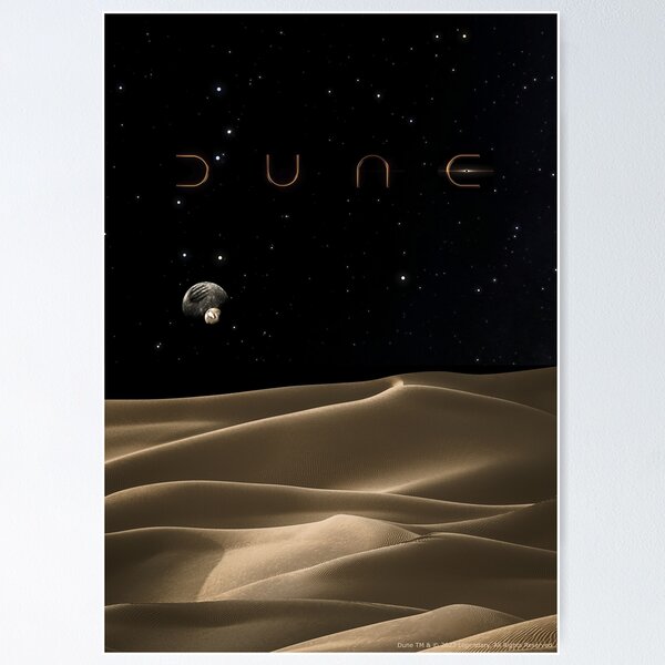 Dune Movie 2020 Fan Art , Sandworm , Arrakis Desert , Morning Sky |  Photographic Print