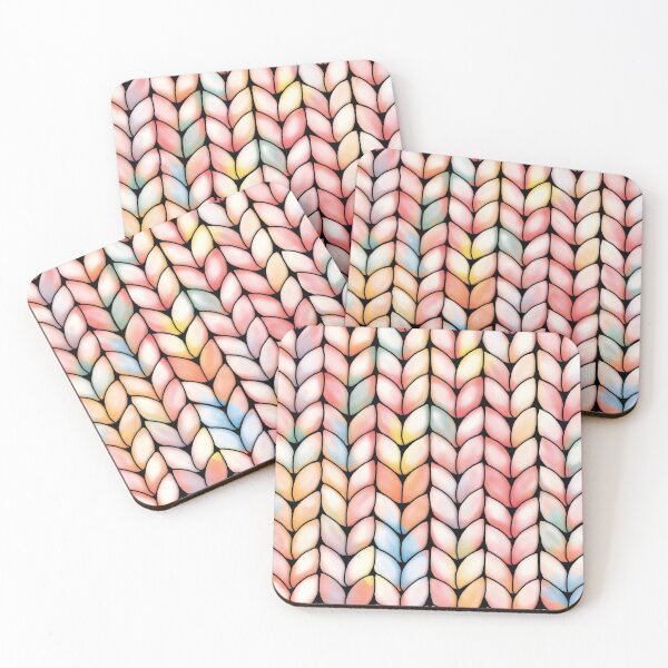 Item preview, Chunky Rainbow Faux Knit designed and sold by Karin Taylor.