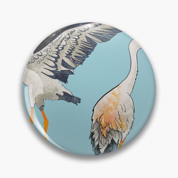 Item preview, Folksy Sandhill Cranes designed and sold by marleywrightart.