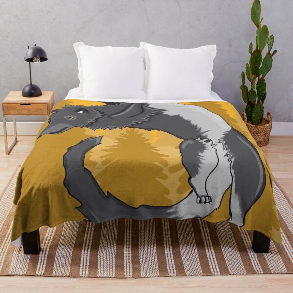 Item preview, Happy Wolfy with Forest Background designed and sold by marleywrightart.