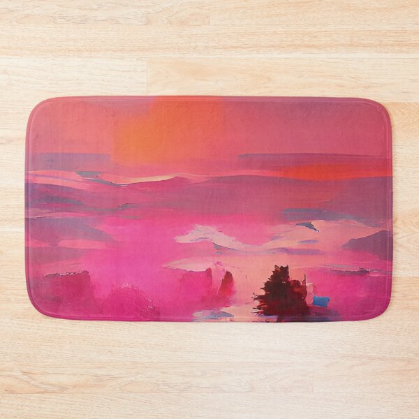 Item preview, Abstract Small Town Pink Sunset designed and sold by Unaiza Khalid.