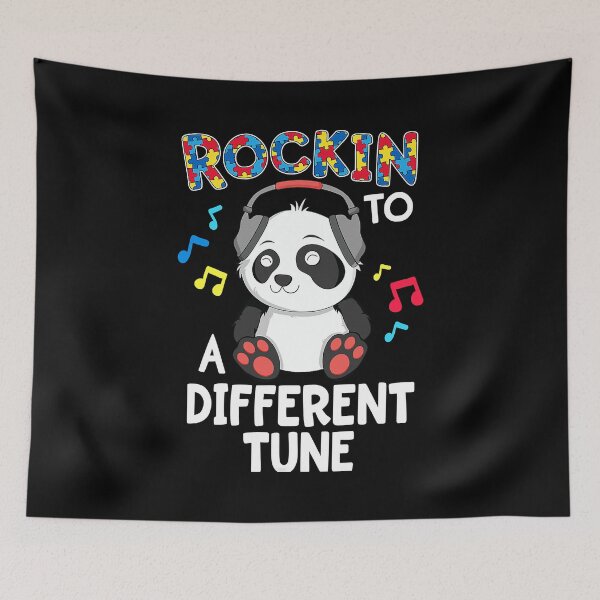 Item preview, Rockin' To A Different Tune Panda Autism Awareness Kids designed and sold by HaaChris-Artis.