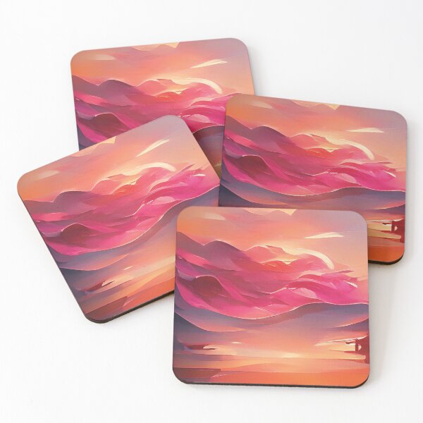 Item preview, Abstract Orange Pink Sunset designed and sold by Unaiza Khalid.