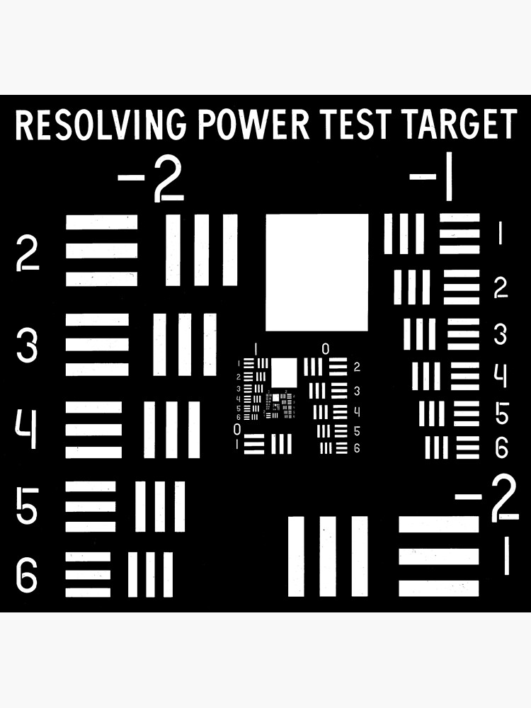 usaf-1951-resolving-power-test-target-poster-for-sale-by-starsonesp-redbubble