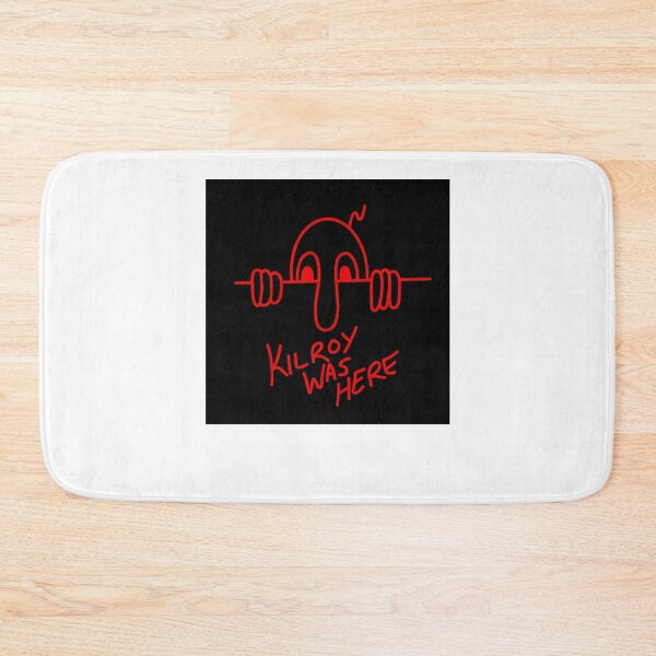Item preview, Kilroy Was Here red letters and black background  designed and sold by heinerlavinf.
