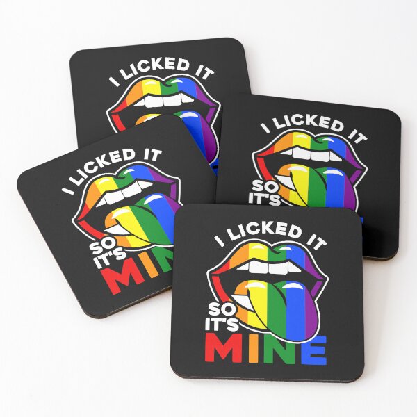 Item preview, I Licked It So It's Mine LGBTQ Lips Rainbow LGBT designed and sold by GardNewerd.
