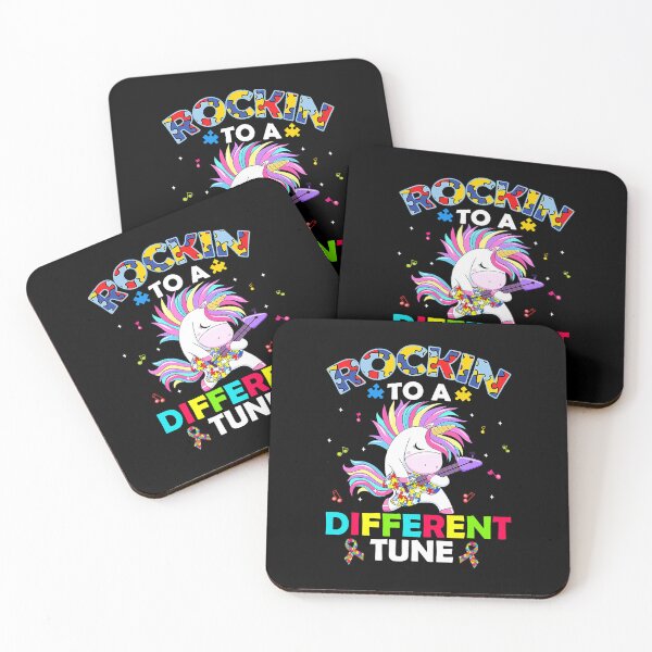 Item preview, Rockin' To A Different Tune Unicorn Autism Awareness Kids designed and sold by HaaChris-Artis.