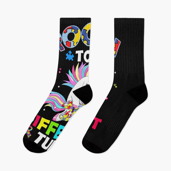 Item preview, Rockin' To A Different Tune Unicorn Autism Awareness Kids designed and sold by HaaChris-Artis.