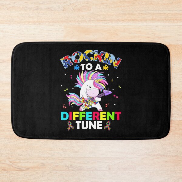 Item preview, Rockin' To A Different Tune Unicorn Autism Awareness Kids designed and sold by HaaChris-Artis.