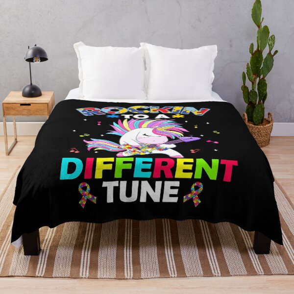 Item preview, Rockin' To A Different Tune Unicorn Autism Awareness Kids designed and sold by HaaChris-Artis.