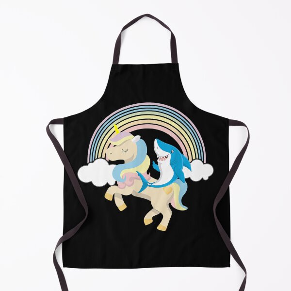Item preview, Shark Riding Unicorn Funny Rainbow designed and sold by MUDOUSA.