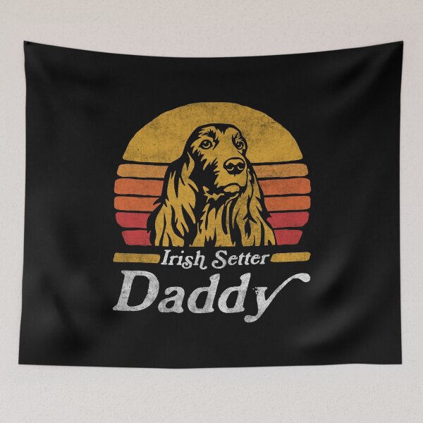 Item preview, Retro Vintage Irish Setter Daddy designed and sold by More Cute Dogs.