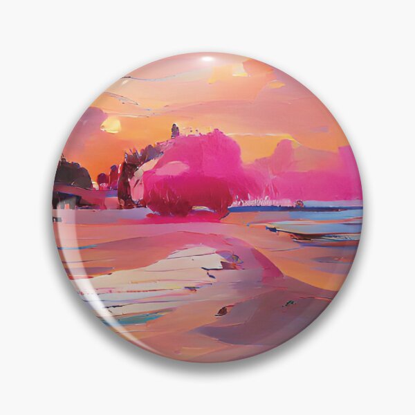 Item preview, Abstract Beach Pink Sunset designed and sold by Unaiza Khalid.