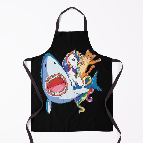 Item preview, Cat riding unicorn riding shark designed and sold by MUDOUSA.
