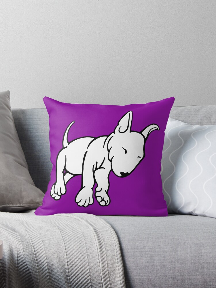 english bull terrier pillow