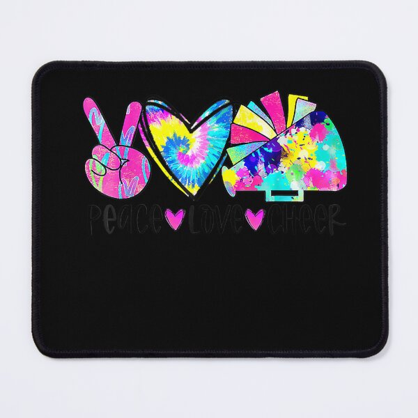 Item preview, Peace Love Cheer Shirt Tie Dye Cheerleading Cheerleader Gift T-Shirt designed and sold by AdlerMathias.