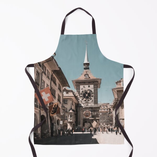 Item preview, Swiss Clocktower in Bern - Watercolour Style designed and sold by WWWC2288.