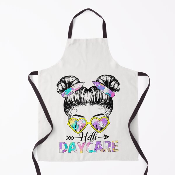 Item preview, Hello Daycare Tie Dye Messy Bun Kids Back To School T-Shirt designed and sold by Klaus-Gilbert.