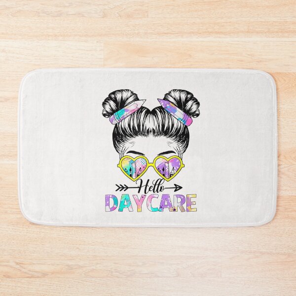 Item preview, Hello Daycare Tie Dye Messy Bun Kids Back To School T-Shirt designed and sold by Klaus-Gilbert.