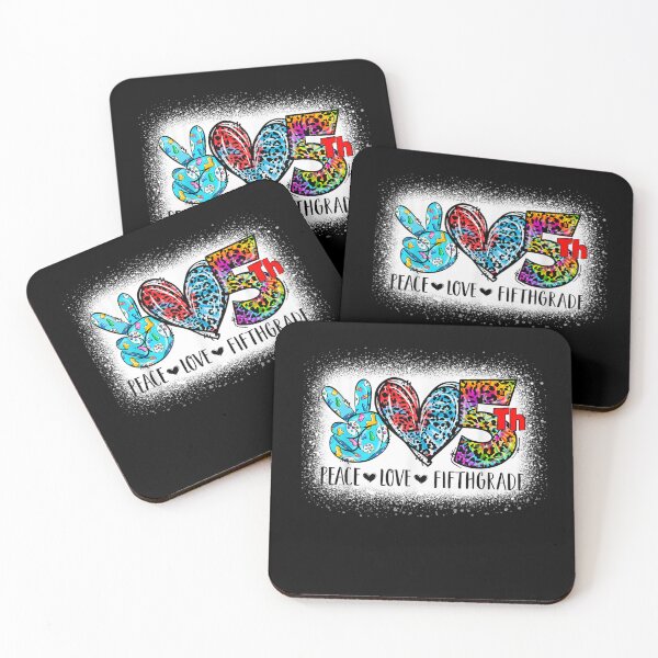 Item preview, Peace Love Fifth Grade Back To School Team 5th Grade Squad T-Shirt designed and sold by AdlerMathias.