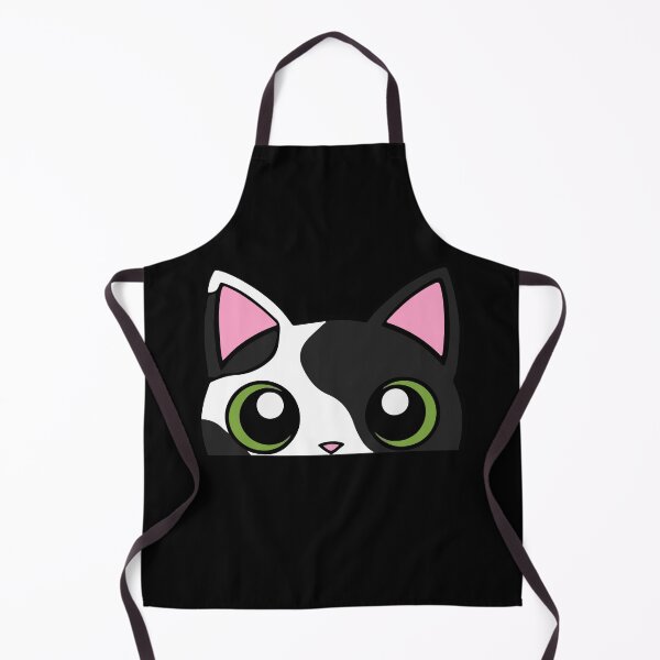 Item preview, Black And White Cat Peeker designed and sold by KaydenLee.