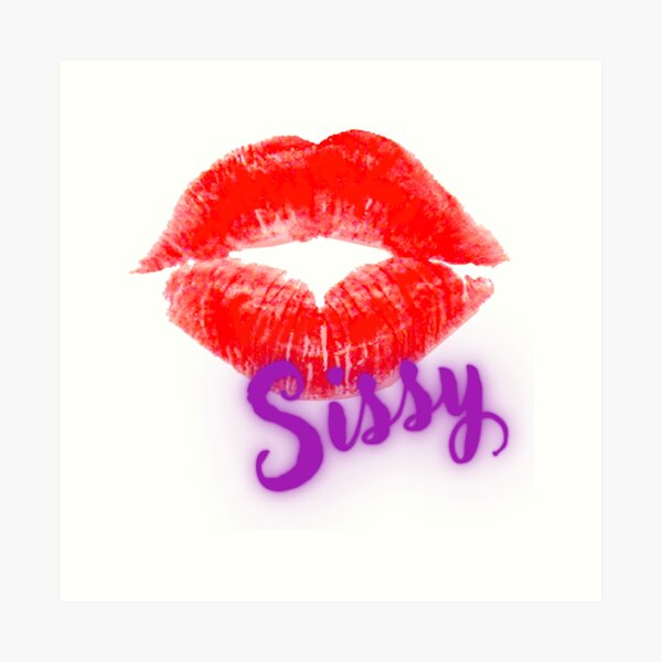 Item preview, Red Lipstick Sissy Kiss Signature designed and sold by SISSY4SISSIES.