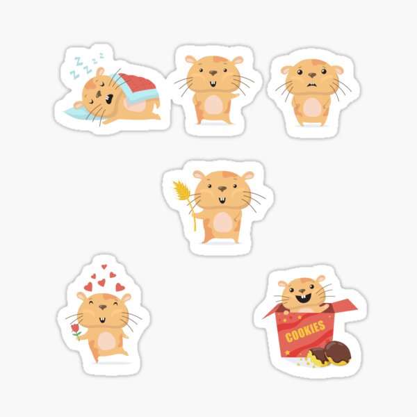 x hamster, hamster face,hamster life Sticker for Sale by Magicano