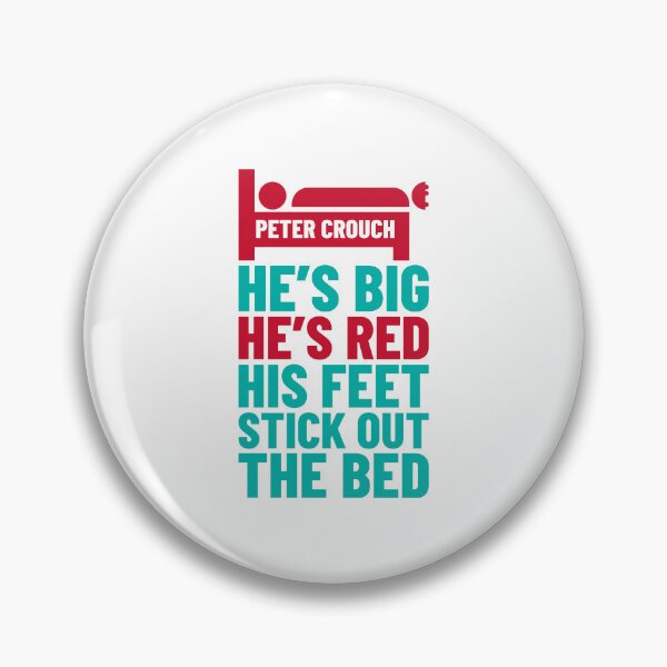 Item preview, His Feet Stick Out The Bed: Peter Crouch tribute design designed and sold by KAMcDermott74.