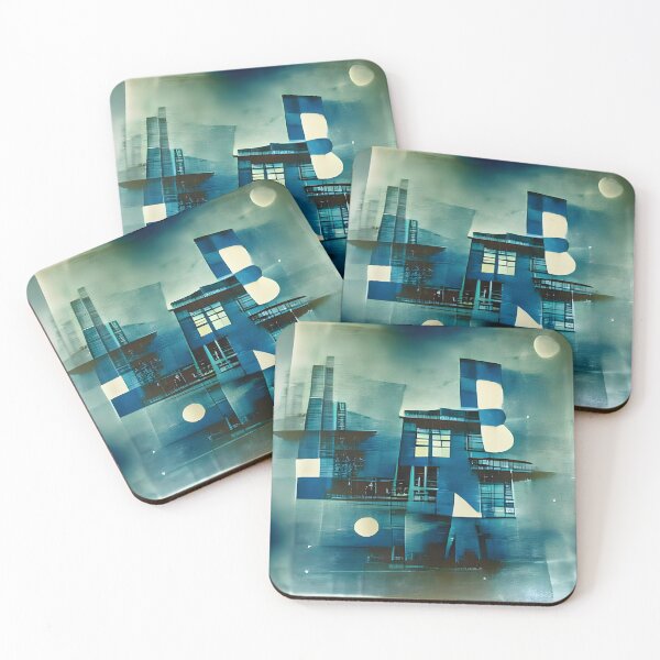 Item preview, Cyanotype of modern architecture in Bauhaus style designed and sold by siwabudda.
