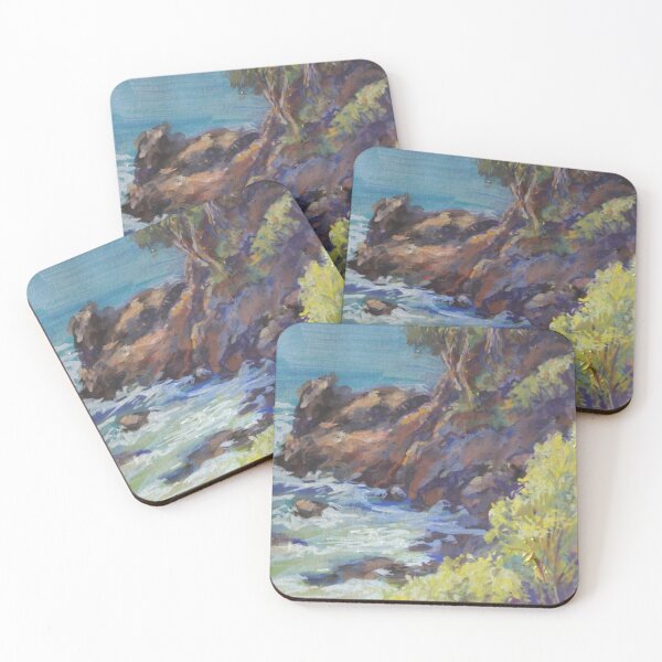 Item preview, Nobbys Headland - plein air designed and sold by Bonnyview Studio.