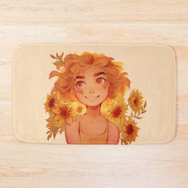 Item preview, Loose Watercolor Sunflowers and Girl designed and sold by QuanArtinVN.