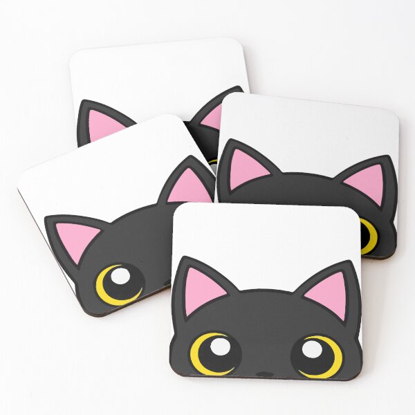 Item preview, Black Cat Peeking Peeker designed and sold by KaydenLee.