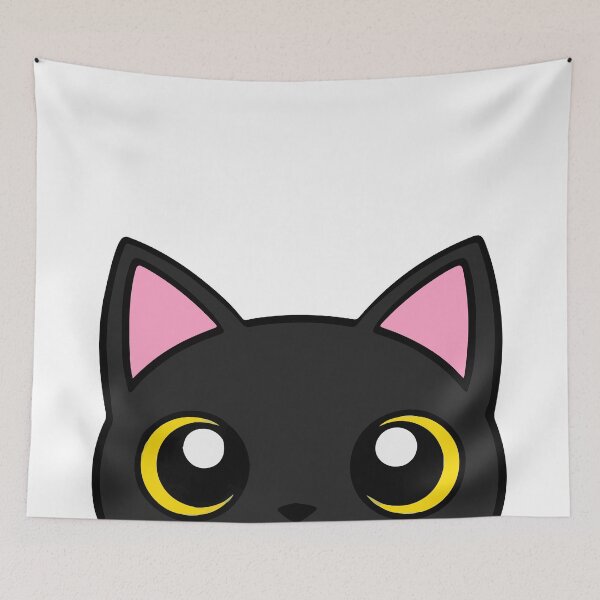 Item preview, Black Cat Peeking Peeker designed and sold by KaydenLee.