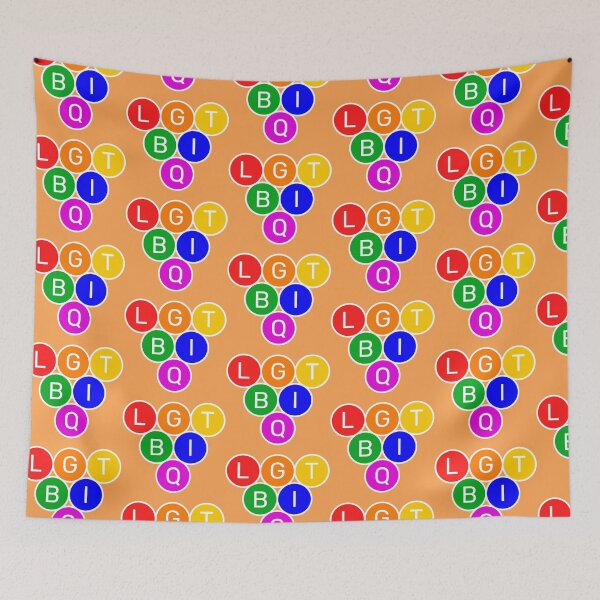 Item preview, LGTBIQ - Circles Pyramid  - Basic colors rainbow - Upside down pyramid designed and sold by RainbowWordLand.