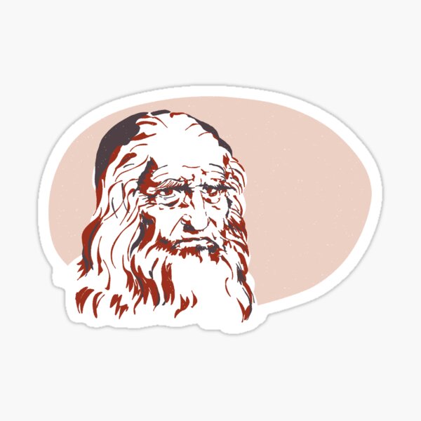 Léonard de Vinci Sticker
