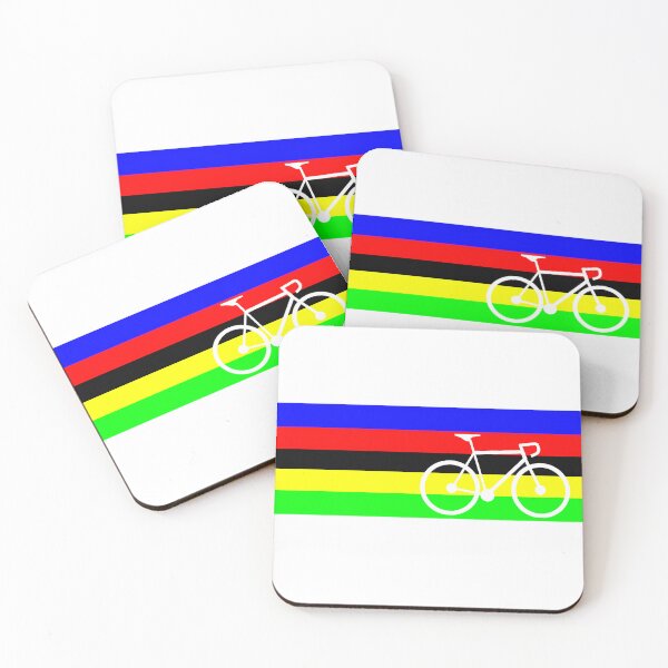 Item preview, Road bike cycling rainbow stripes world champion jersey designed and sold by Mckenna1642.