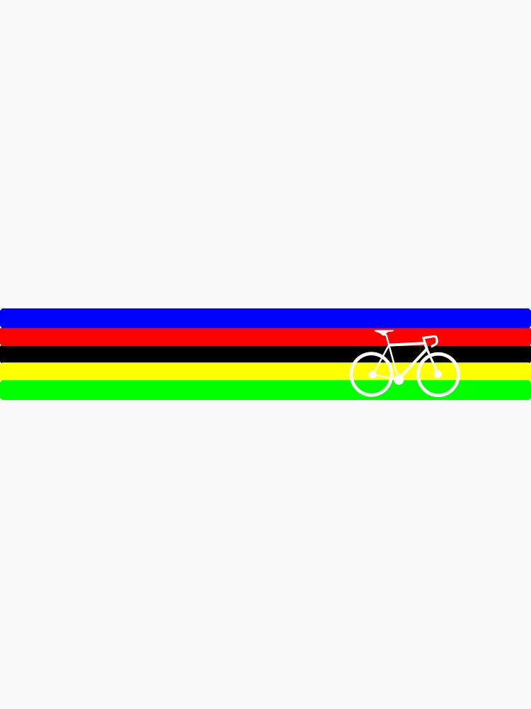 RAINBOW STRIPES KID JERSEY - UCI OFFICIAL