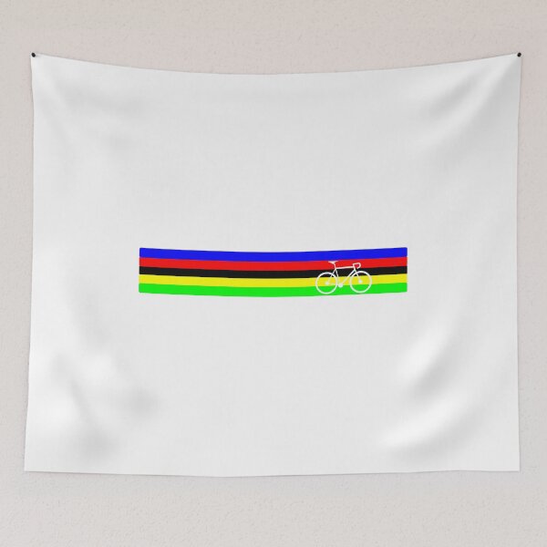 Item preview, Road bike cycling rainbow stripes world champion jersey designed and sold by Mckenna1642.
