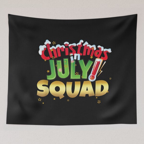 Item preview, Funny Christmas in July Squad Shirt Summer Group Santa Xmas T-Shirt designed and sold by Klaus-Gilbert.