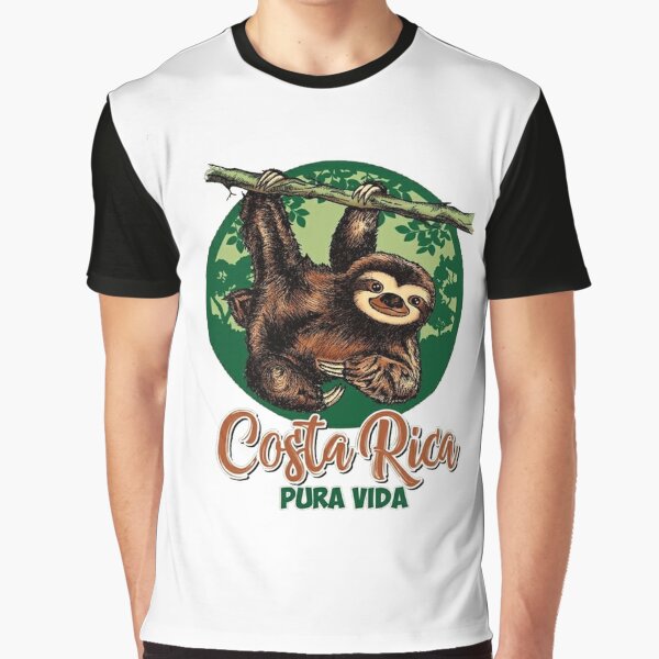 Pura Vida Costa Rica Shirt, Sloth Tshirt, Sleepy' Water Bottle
